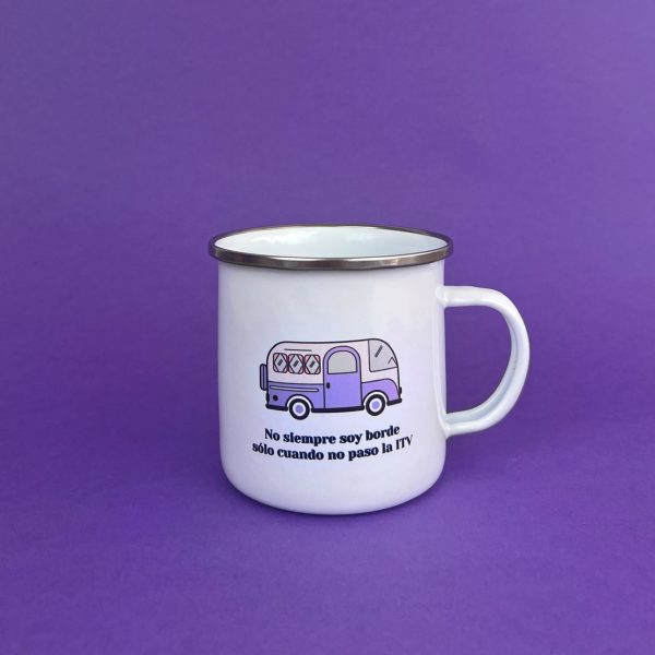 Taza retro café metal accesorio camper