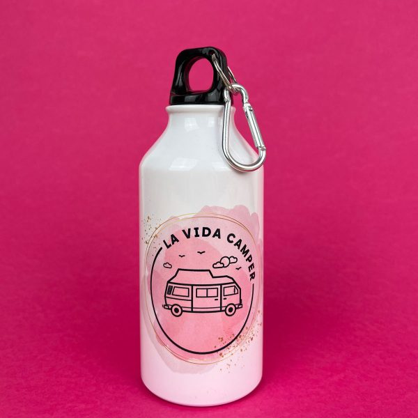 Botella aluminio LVC Rosa 400ml