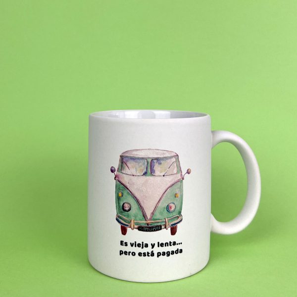 Taza cerámica mate "Lenta y Pagada"