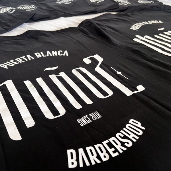 Camisetas para Barber Muñoz producidas por La Vida Camper